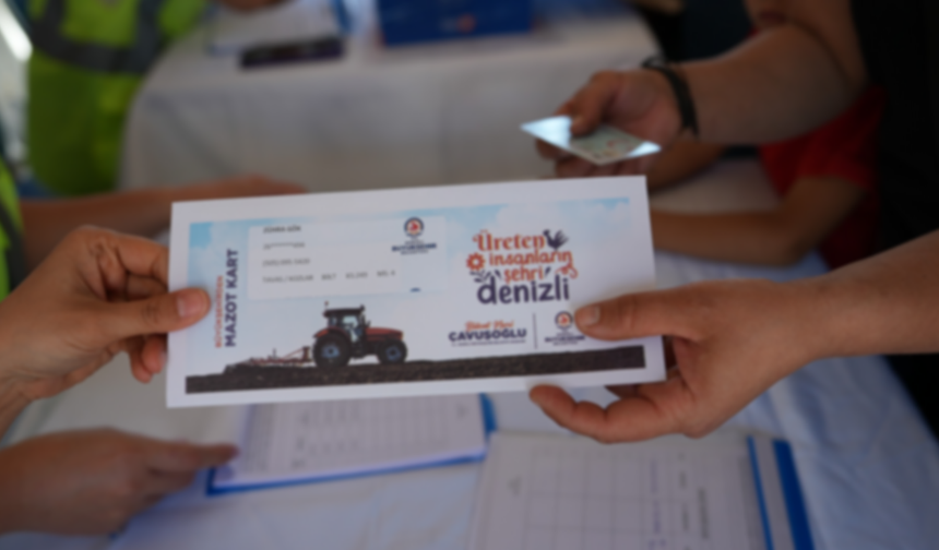 Denizli Büyükşehir'den üreticiye mazot desteği