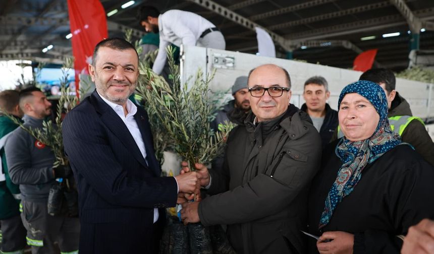 Denizli'de tarıma büyük destek: 84 bin fidan