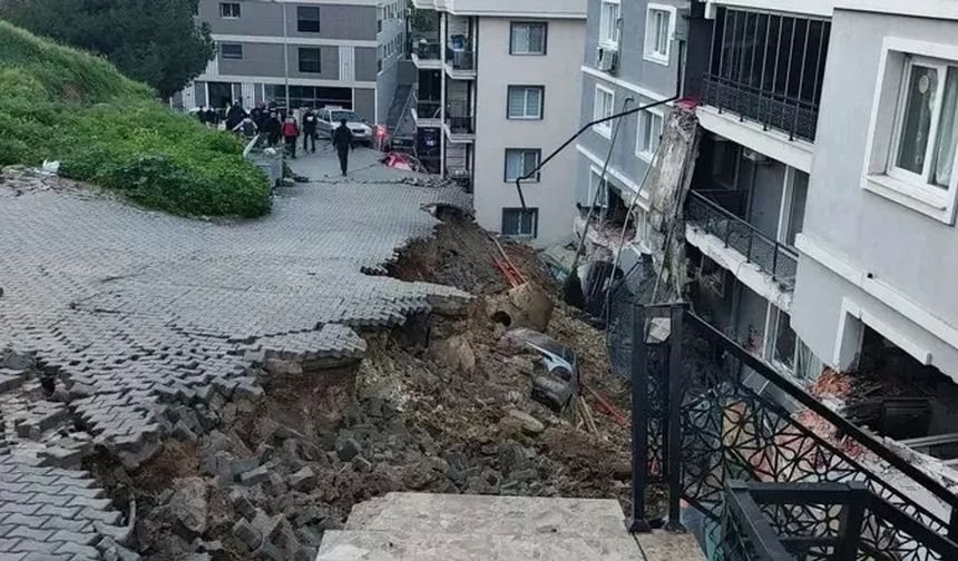 İzmir'de istinat duvarı çöktü! 151 kişi tahliye edildi