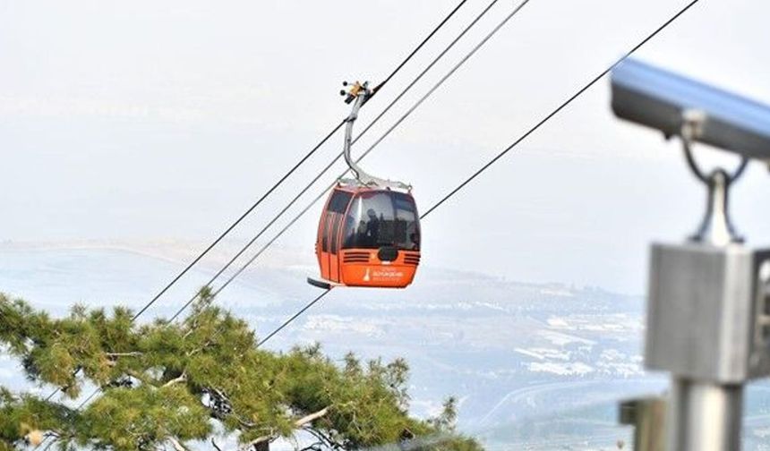Balçova Teleferik Tesislerinde bakım çalışması