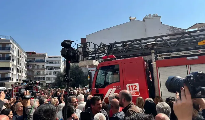 Basın açıklamasında itfaiye gerginliği