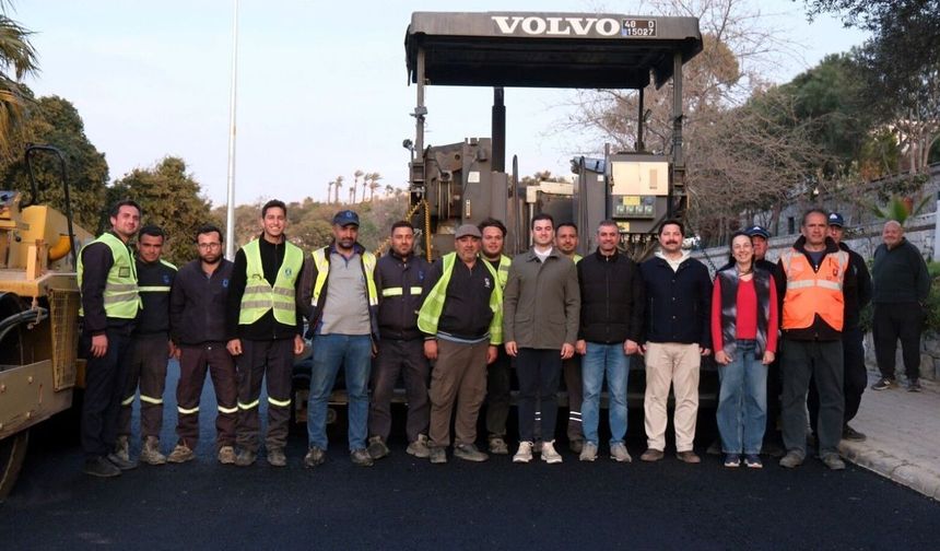 Bodrum'da Bergamut Caddesi artık hizmette