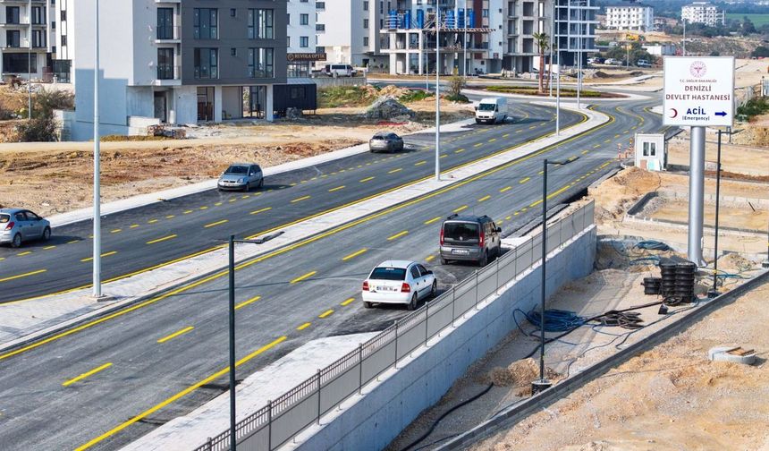 Denizli Acil Durum Hastanesinin ulaşım altyapısını tamamladı
