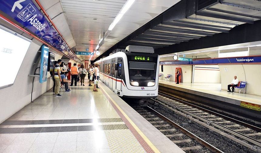 İzmir Metrosu'nda 4 günlük ray çalışması