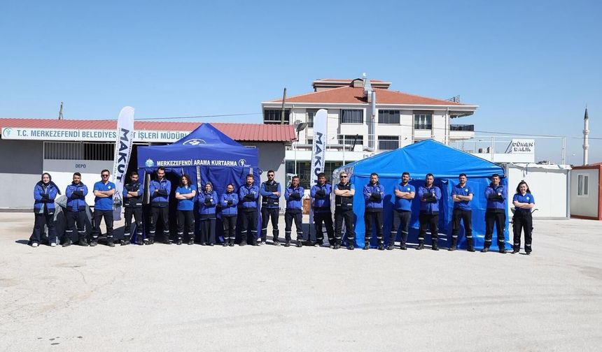Merkezefendi'de MAKUT afet hazırlığı için bir araya geldi