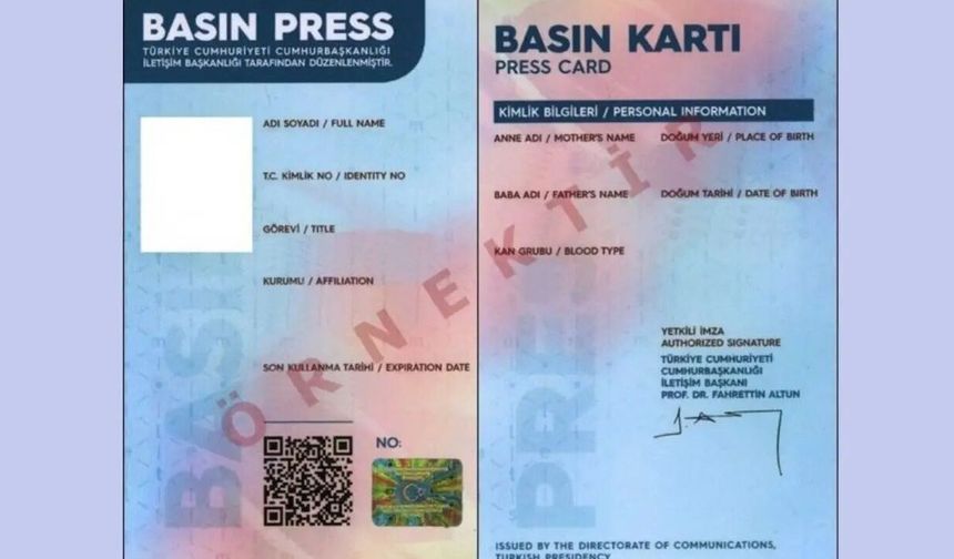 Basın Kartı Kimlik Yerine Geçecek