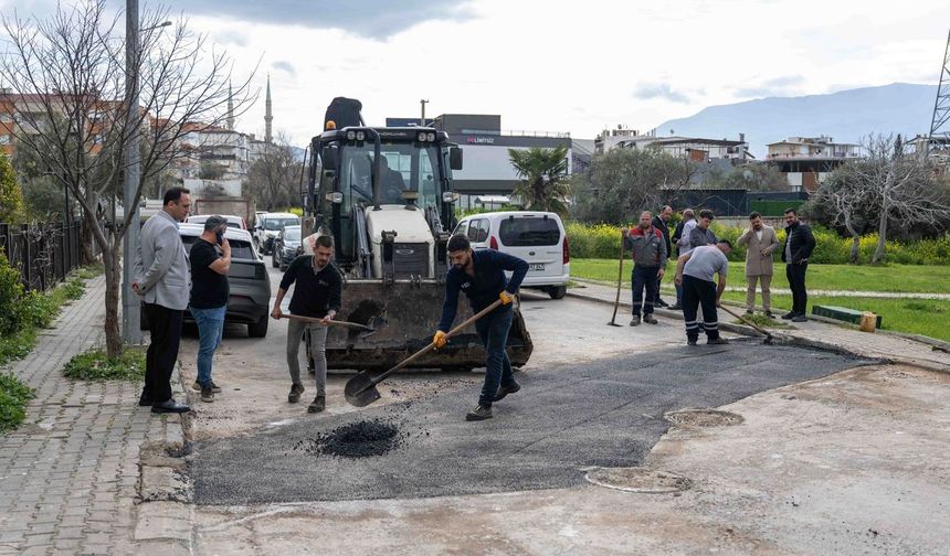 Bornova'da yol seferberliği