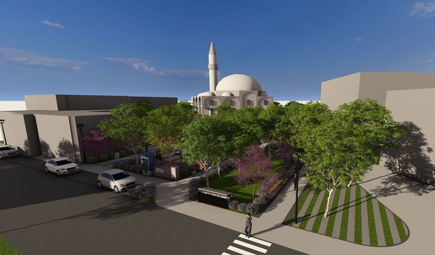 İhsaniye Eski Köy Meydanı modern bir görünüme kavuşuyor
