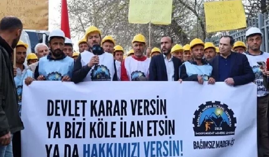 Maden işçilerinin grevinde 7'nci gün