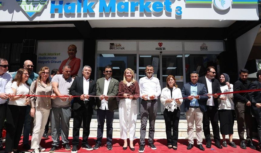 Merkezefendi Belediyesi Halk Market'in 3. şubesi'ni açtı