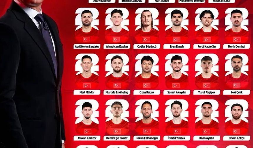 A Milli Takım'ın geniş kadrosu açıklandı