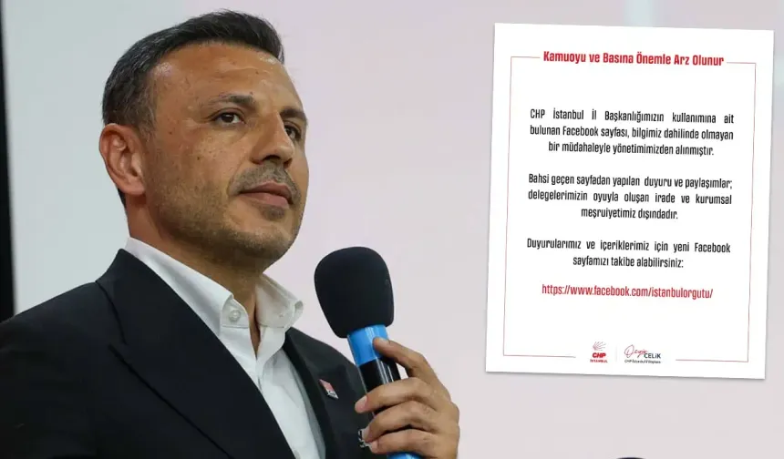 CHP İstanbul İl Başkanlığı'nın Facebook hesabına el konuldu