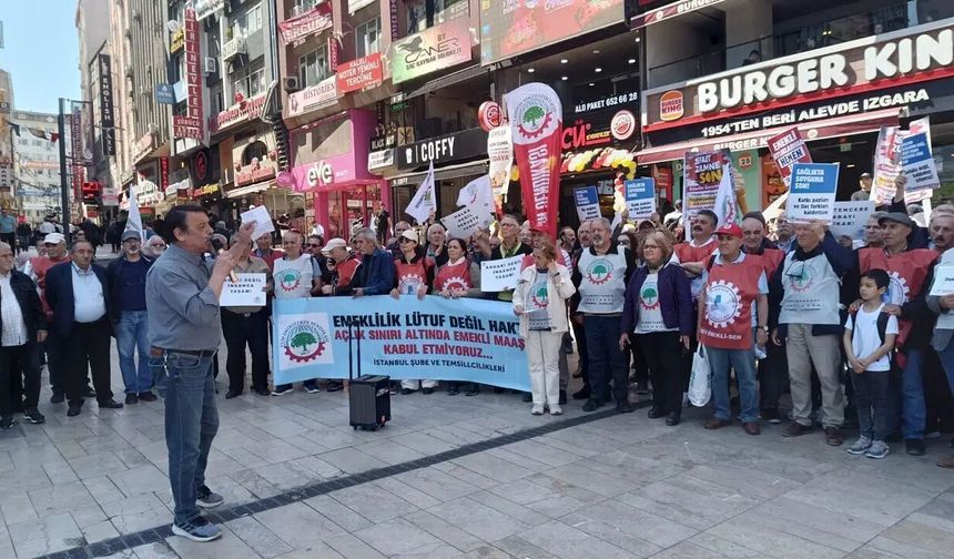 Emekliler meydanlarda: 'Sadaka değil hakkımızı istiyoruz'