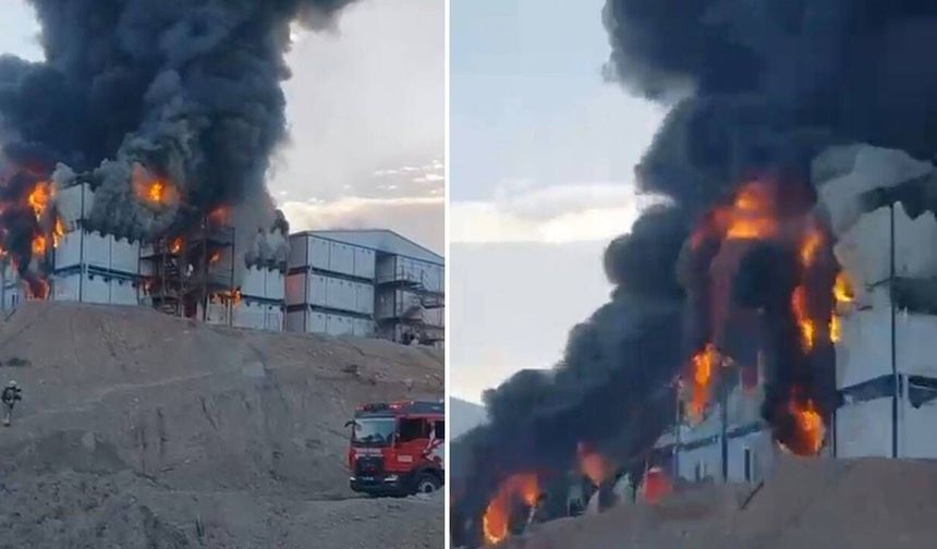 Kahramanmaraş'ta Şantiye Yangını: 1 Ölü, 6 Yaralı