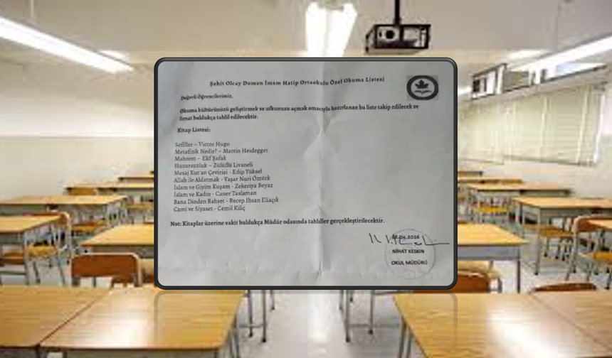 Pendik'te 'kitap listesi' soruşturmasında müdür açığa alındı