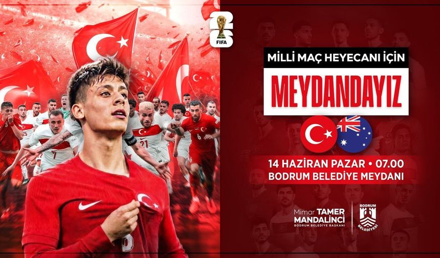 Kupa heyecanı Bodrum Belediye Meydanı'nda