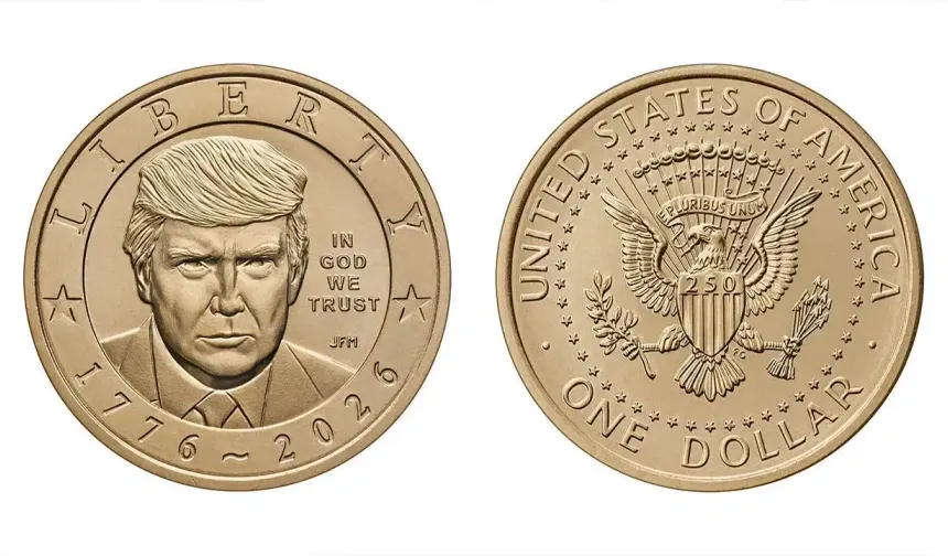 ABD'de Trump portreli 1 Dolarlık altın para basılacak