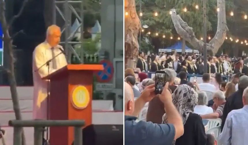 İstanbul Üniversitesi Rektörü mezuniyette protesto edildi