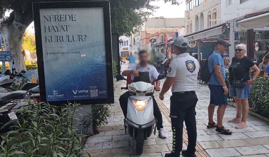 Bodrum'da Yaya Yollarına Sıkı Denetim