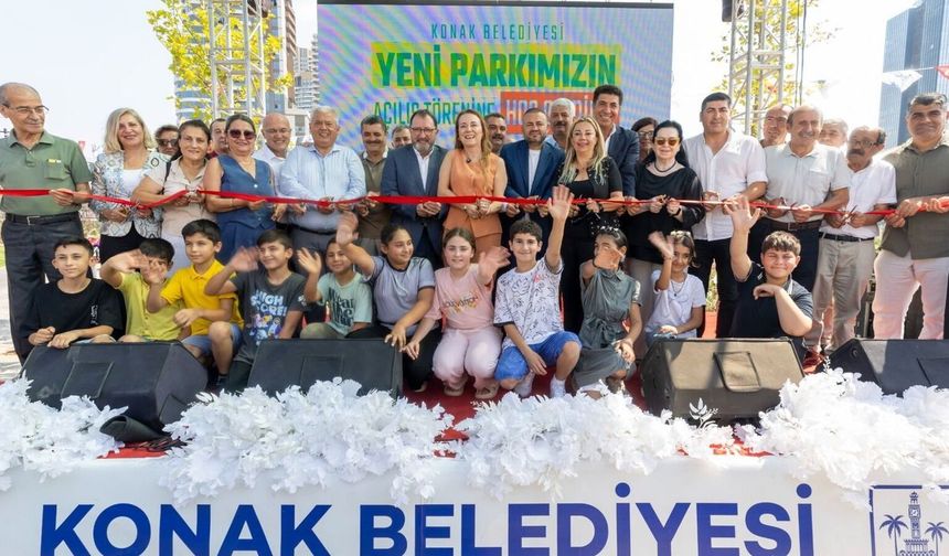 Konak 6 bin metrekarelik yeni parkına kavuştu