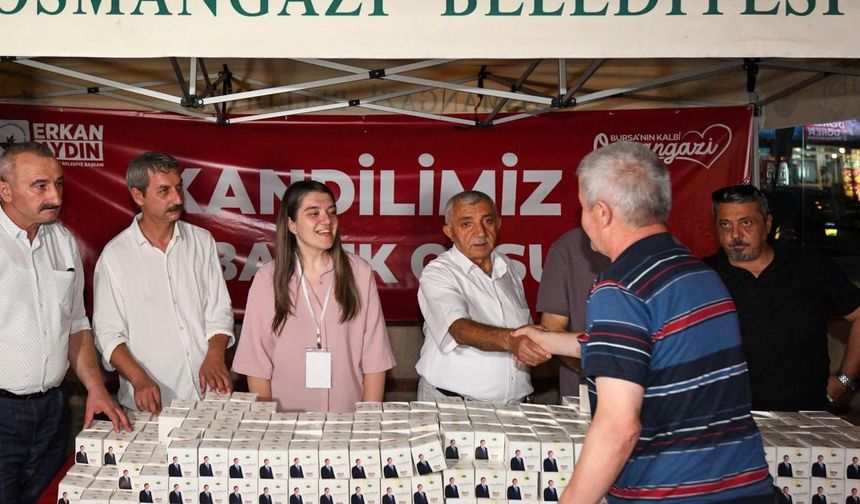 Mevlit Kandili'nin bereketi Osmangazi'de paylaşıldı