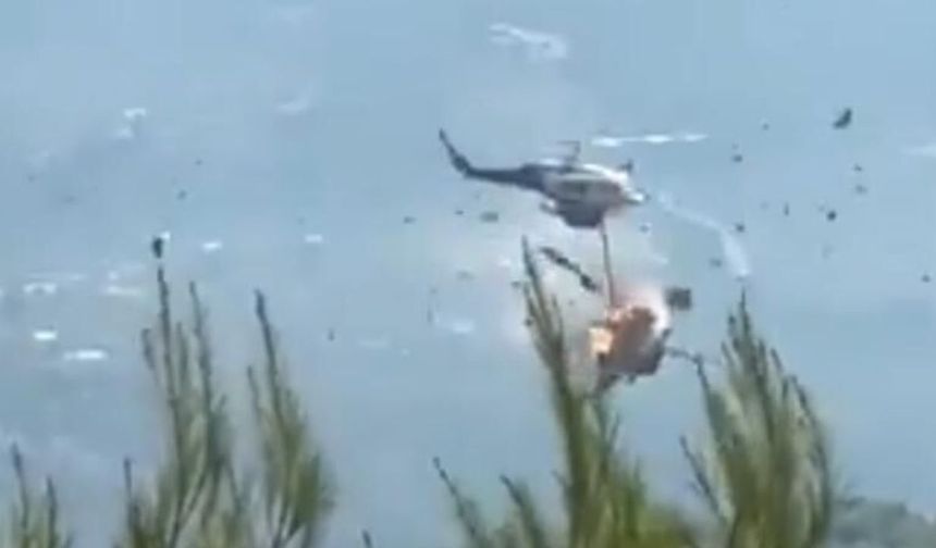 Yunanistan'da yangın söndürme helikopterleri çarpıştı