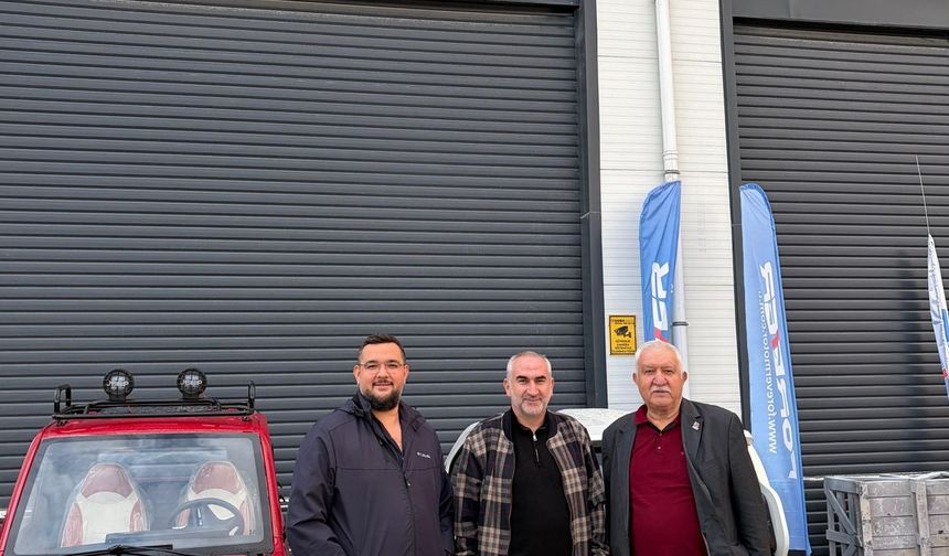 Baskan Beşer elektrikli araç tesisini gezdi