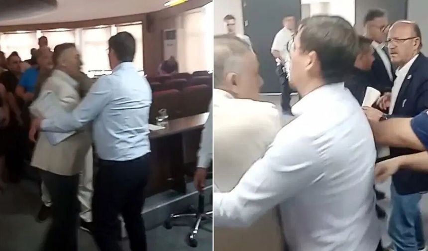 Edirne Meclisi'nde toplantı sonrası kavga