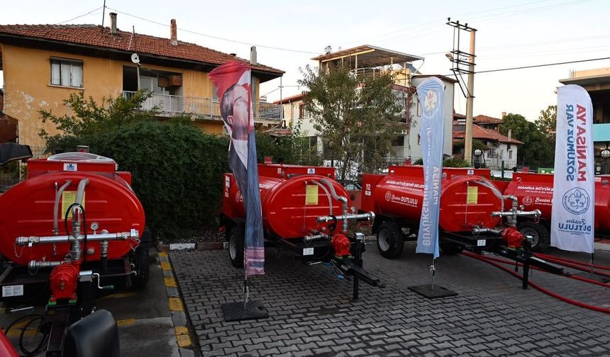 Alevlerle Mücadelede Kula'ya Tanker Desteği