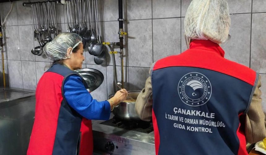 Çanakkale'de öğrenci yurtları yemekhanelerine denetim