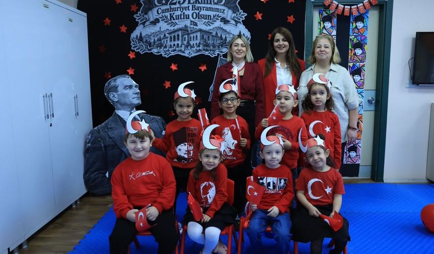 Cumhuriyet coşkusu miniklerin kalbinde yankılandı