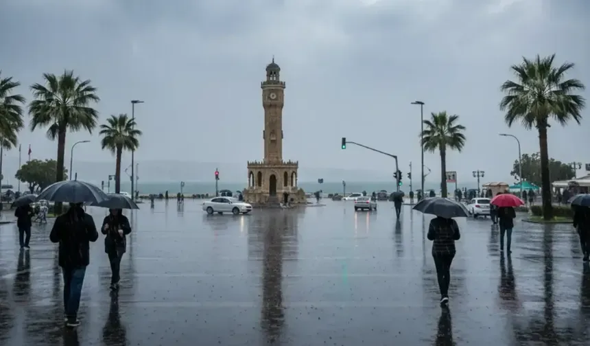 İzmir'de yeni hafta yağışla başlıyor