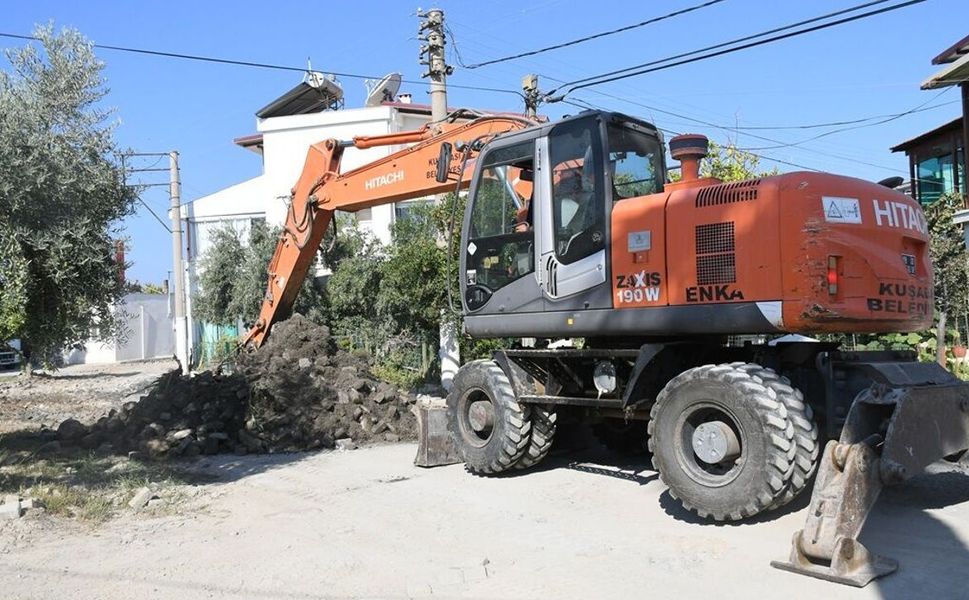 Kuşadası yol yapım çalışmasında rota belli