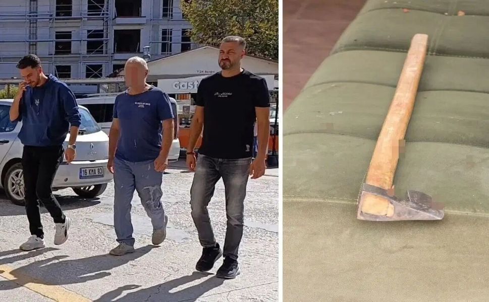 Bursa'da mezarlıkta baltalı kavga: 1 kişi yaralandı