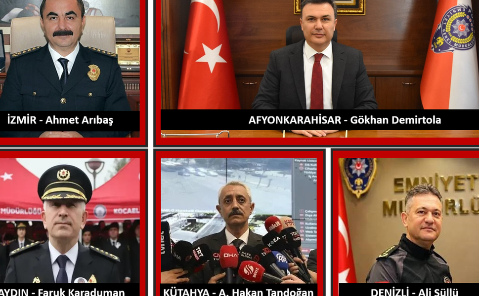 Ege'de 5 İl'in Emniyet Müdürü değişti