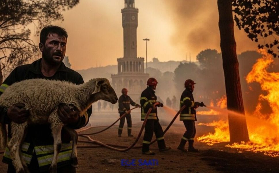 İzmir sizlere minnettar... Alevlerin arasından çıkardılar...