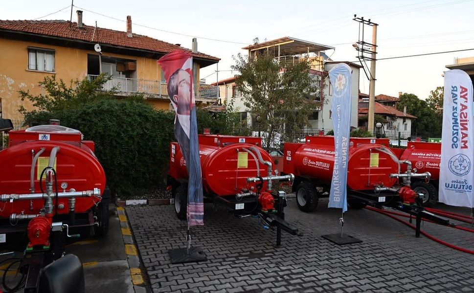 Alevlerle Mücadelede Kula'ya Tanker Desteği