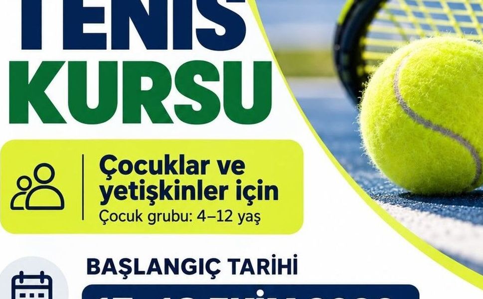 Bodrum'da ücretsiz tenis kursu başlıyor