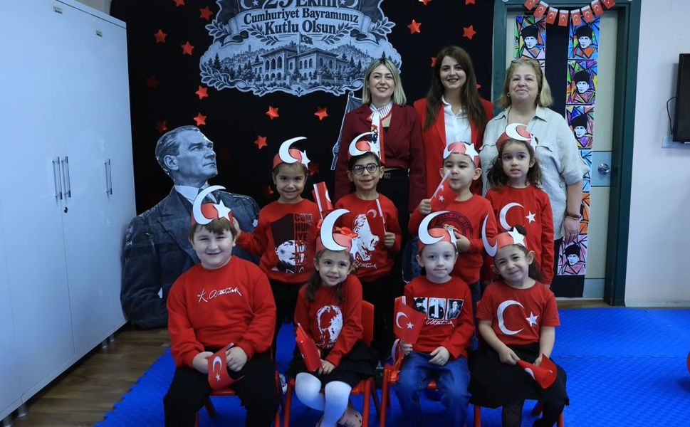 Cumhuriyet coşkusu miniklerin kalbinde yankılandı