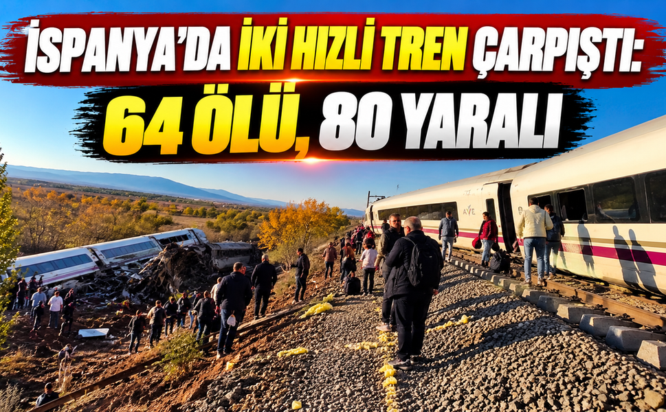 İspanya'da iki hızlı tren çarpıştı: 64 ölü, 80 yaralı