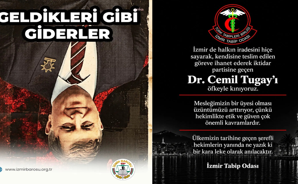 İzmir Barosu ve Tabip Odası'ndan Tugay'a tepki