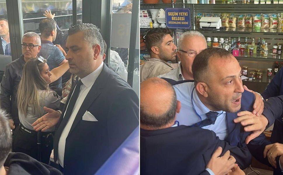 Nazilli Ticaret Odası seçiminde arbede: Polis müdahale etti